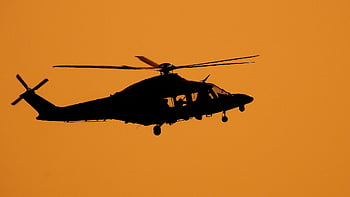 helicopter, sunset, silhouette, flying, rotor, helicopter Rotor, rotorcraft, nature, aircraft, flight, transportation