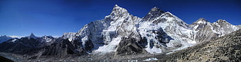 zasněžené hory, modrá obloha, během dne, horské vrcholy, Snow-pokryté vrcholy, alpské krajiny, čisté nebe, pohoří, přírodní scenérie, vysoká nadmořská výška, zimní krajina