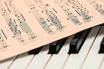 partition, organe, touches de piano, musique classique, composition harmonieuse, notes de musique, Touches noir et blanc, composition musicale, piano, musique d'orgue