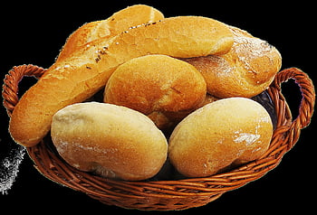 cestino, cestino del pane, ciambella, cibo, alimento base, baguette, pasto, forno, carboidrati, avvicinamento, granuloso