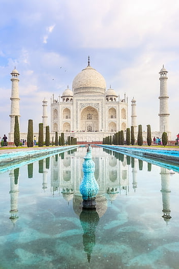 Taj Mahal, Gebäude, Natur, die Architektur, Mausoleum, Wasser, Teich, Erbe, historisch, agra, Indien