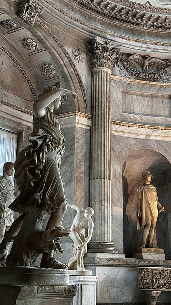 marble sculptures, museum, classical art, marble statues, pillars, history, art appreciation, ancient art, classical museum, sculpture gallery, marble columns