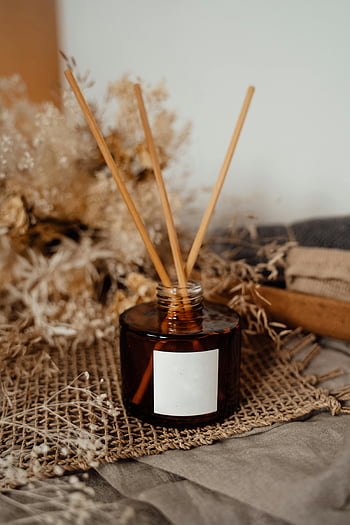 rákosový difuzor, Aromatický rákosový difuzor, láhev difuzoru rákosu, Rustikální pytle, suchý květinový, Voněné rákosí, Domácí vůně, éterické oleje, přírodní vůně, dekorativní rákosí, okolní vůně