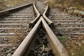binari ferroviari, brani, Ferrovia, malaticcio, luogo perduto, all'aperto