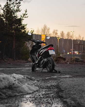 motociclo, la neve, strada, ghiaccio, freddo, inverno, natura, motocicletta, parcheggio, area parcheggio, all'aperto