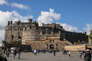edinburgh hrad, hrad, Edinburgh, Skotsko, skotský, britský, Spojené království, cestovat, cestovní ruch, mezník, pevnost