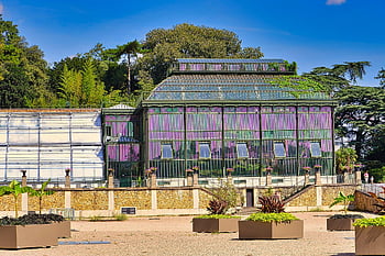 jardin Des Plantes, botanical Garden, paris, france, plants, greenhouse, building, botanical, park, landmark