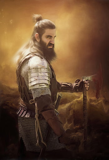king, warrior, barbarian, viking, saxon, man, long Hair, beard, axe, sword, armor