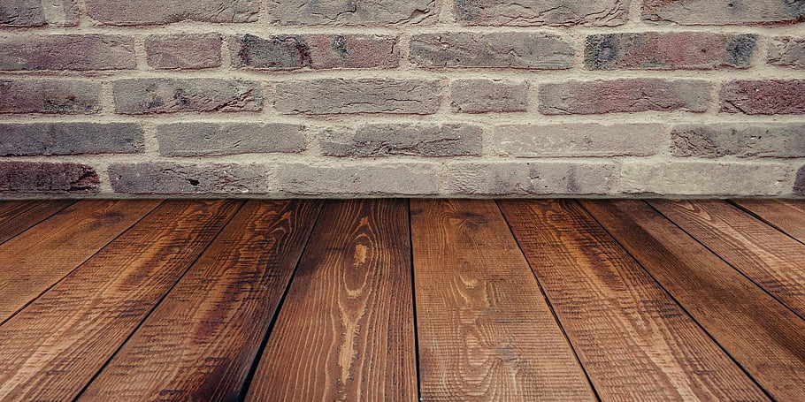 cihlová zeď, dřevěná podlaha, Rustikální design, prastarý styl, Stylové pozadí, interiér, hnědé dřevo, konkrétní textura, obložení, rustikální dřevěné, cihlové pozadí
