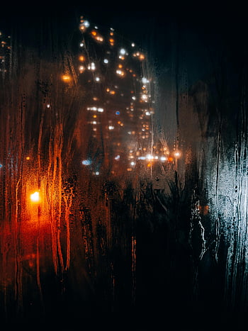 luci della città, finestra macchiata di pioggia, vista notturna, Istanbul, tacchino, vista accattivante, Pioggia Di Notte, vista della finestra, paesaggio urbano, luci notturne, gocce di pioggia