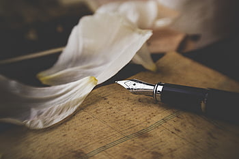 fountain, pen, writing, vintage, letter, paper, old, classic, antique, background, book