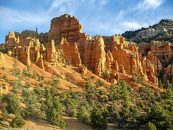 bryce kaňon, národní park, utah, krajina, scénický, eroze, Příroda, geologie, pískovec, barvitý, skály