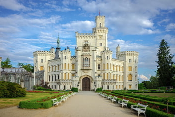 hluboka Castle, castle, architecture, south Bohemia, bohemia, czech Republic, palace, facade, landmark, historical, tourist Attraction
