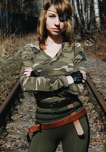 woman, young Woman, superhero, cosplay, one Eye, military Cosplay Girls, girl Military Cosplay, cosplay Military Costume, soldier, military, fantasy