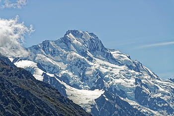 Nový Zéland, aoraki, Mount Cook, národní park aoraki mount cook, národní park, hora, jižní ostrov, Příroda, krajina, hory, ledovec