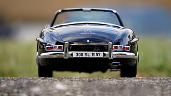 เบนซ์เบนซ์, แปลงสภาพสีดำ, รถคลาสสิค, 1957 Mercedes 300 SL, รถโบราณ, มุมมองด้านหลัง, สัญลักษณ์, การออกแบบคลาสสิก, รถเปิดประทุน, สัญลักษณ์เมอร์เซเดส, 300 SL 1957