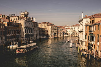 Venice, Grand Canal, historic architecture, watercraft, Italy, beautiful view, canal, historic buildings, Venetian architecture, gondolas, boats