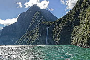 นิวซีแลนด์, เสียงของมิลฟอร์ด, อ่าวแคบ ๆ, น้ำ, ภูเขา, อุทยานแห่งชาติ Fiordland, fjordland, อุทยานแห่งชาติ, ธรรมชาติ, ภูมิประเทศ, เกาะใต้