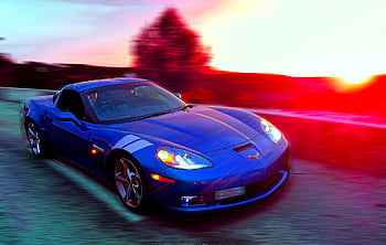 corvette, sunset, car, speed, luxury, fast, car Wallpapers, design, expensive, nature, supercar