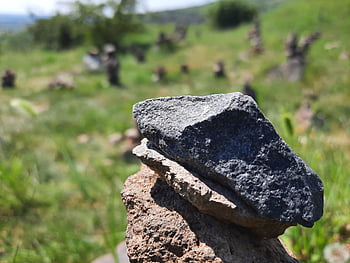 summer, green, stone, nature, peace