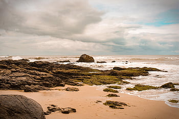 beach, outdoors, travel, ocean, sea, exploration, paradise, destination, rock, autumn, clouds