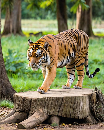 ai Generated, tiger, animal, wildlife, dangerous, mammal, wildcat, jungle, wilderness, hunter, nature