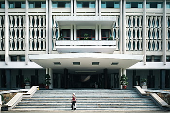 architekt, budova, palác, saigon, Vietnam, mezník, historický, architektura