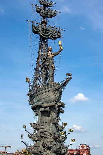 petr Pervyj, tsar Peter I, monument To Peter I, peter I, tsar, russian Empire, russia, monument, moscow, tsereteli, fleet