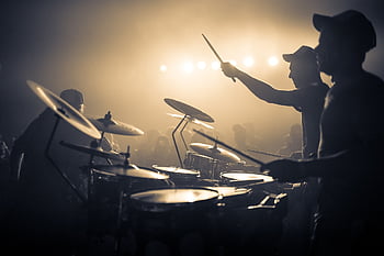 tambores, banda, actuación, escenario, música, concierto, actuación en vivo