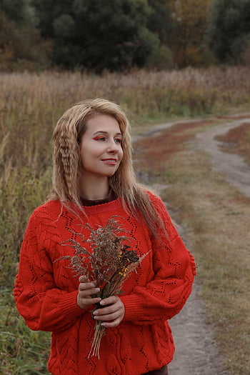 woman, autumn, field, nature, autumn Style, country, stroll, park, joy Of Life, happy Woman, positive Woman