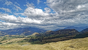 new Zealand, wakatipu Basin, mountains, nature, landscape, queenstown Lakes District, otago, south Island, heaven, clouds, blue