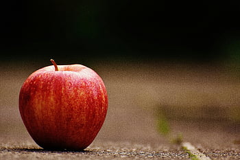 red apple, fresh apple, rustic background, blurred foreground, close-up, fruit, surface, apple fruit, red fruit, natural, outdoor setting