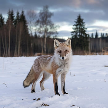 fox, animal, wildlife, mammal, canine, predator, snow, winter, wild, fauna, nature