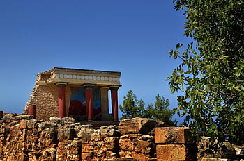 knossos, 크레타 섬, 문화, 고고학, 유적, 신전, 고대의, 세계 유산, 그리스