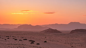desert, wadi Rum, jordan, sunset, landscape, nature, mountains, sandstone, sand, middle East, world Heritage Site