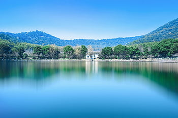 landscape, water, nature, wilderness, mountain, cloud, sky, morning, lake, valley, reflection