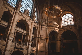 historic cathedral, interior, arches, chandelier lighting, stunning view, historic architecture, interior design, chandelier, cathedral interior, historic building, lighting design