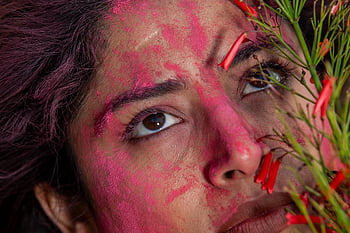 woman, face, model, flowers, face Paint, conceptual, beautiful, best Photographer In Bangalore, bestphotographerindia, shootsaganightlife, nightlifeinindia