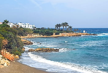 beach, coast, seaside, landscape, scenery, mediterranean Sea, protaras, nature, cyprus, mediterranean