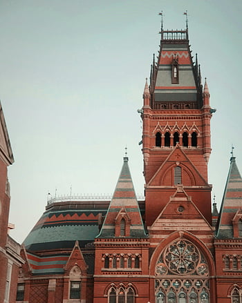mindesal, Harvard Universitet, Cambridge Ma, gotisk arkitektur, Bedøvelse arkitektur, historisk bygning, University Landmark, rød mursten bygning, arkitektoniske vartegn, Uddannelsesinstitution, ikonisk struktur