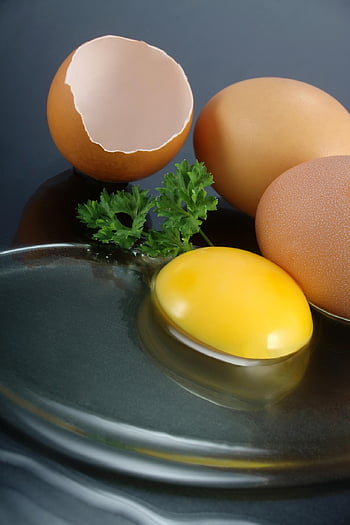 uovo, uova, conchiglia, tuorlo d'uovo, giallo, prezzemolo, tuorlo, cibo, mangiare, energia, bianca