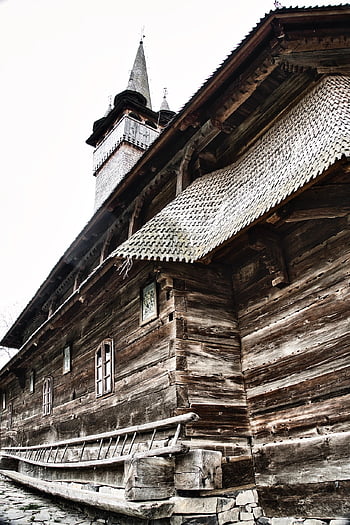 kostel, architektura, dřevěný, dřevěný kostel, fasáda, dřevo, struktura, tesařství, zpracování dřeva, konstrukce, rám