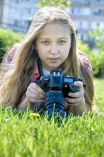 lifestyles, camera, hobbies, photographer, photography, women, person, beauty, nature, people, young