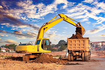 excavator, work, transportation, truck, building, bulldozer, construction, crawler, digger, earth, earth Excavation