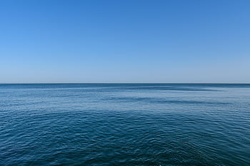 moře, horizont, nebe, oceán, voda, Příroda, přímořská krajina, scenérie, cestovat, modrý, cestovní ruch
