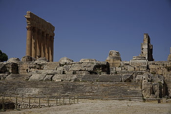 baalbek, ruiny, Libanon, chrám jupitera, heliopolis, chrám, architektura, budova, mezník, římský, dědictví