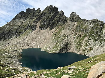 Trekking 2021, Směrem k Pizzo Baron, alpská trasa, Alpy, Procházka, nebe, vrcholy, exkurze, turistika, hory, Příroda