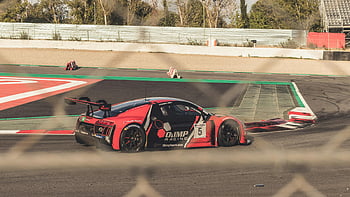 závodní auto, červené sportovní auto, venkovní dráha, závody, Rychlost, vzrušení, detail, Olymp Racing, závody aut, závodní dráha, závody sportovních vozů