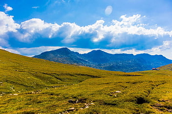 mountains, valley, peak, summit, bulgaria, sky, horizon, ridge, scenery, nature, landscape