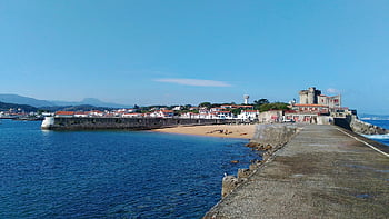 basque Country, harbor, nature, pier, beach, sea, ocean, socoa, france, port, atlantic